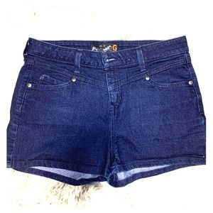 G by Guess dark blue denim jean shorts size 30